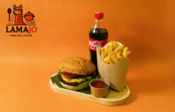 Անգուսի բուրգեր + ֆրի + Կոլա