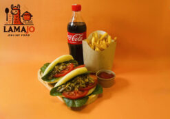 Բաո սնկի միջուկով + ֆրի + Կոլա